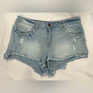 Distressed Refuge Jean Shorts